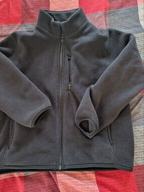 Core Black Full-Zip Fleece Jacket